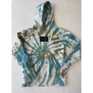 Aeropostale Unisex XS Tie Die Hoodie Y2K Skater Grunge Kangaroo Pocket